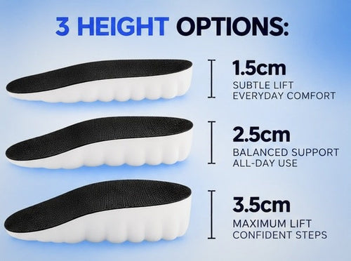 3 height options: 1.5cm, 2.5cm, 3.5cm